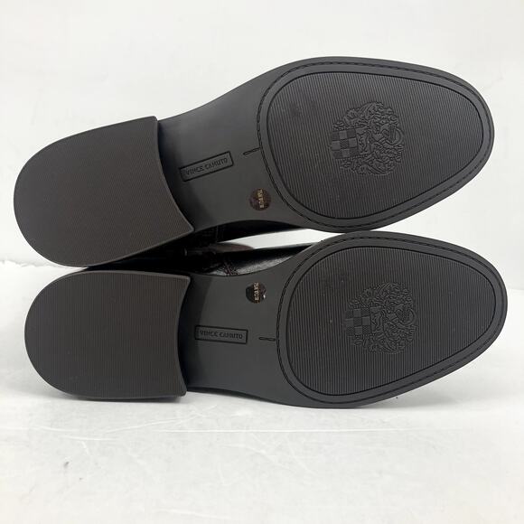 Vince Camuto Womens Andalian Riding Boots 7.5 Brown Leather Suede WIDE CALF NIB - Picture 7 of 9